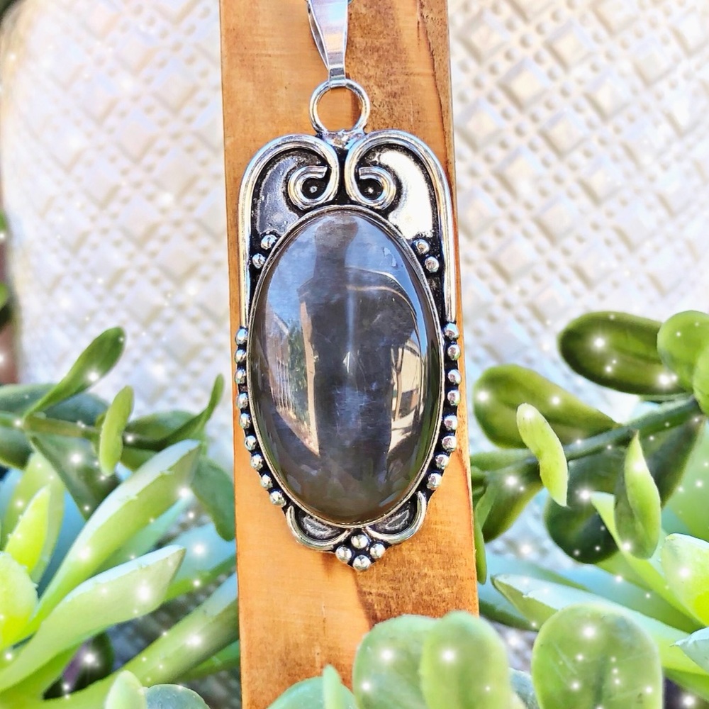 Grey Moonstone Necklace
